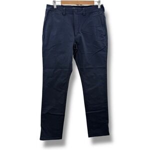 Mack Weldon Radius Chino Pants Mens 30x32 Navy Blue Tech Stretch Slim Tapered